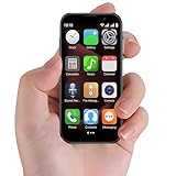 Longben Mini Phone Smartphone Unlocked 3.0' HD Full Screen WiFi for Kids Tiny Small Cell Phone 1000mAh Battery Face lD World's Smallest Mobile Phones-Black 2GB+16GB