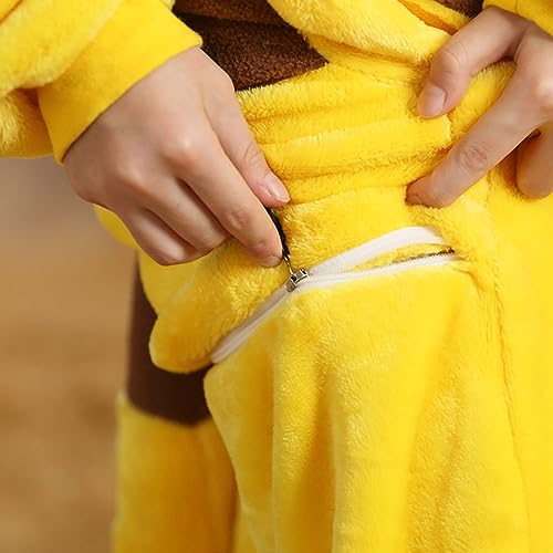 Miniatura 2 de Zpllsbratos Disfraz Infantil De Animal Disfraz Para Carnaval Y Halloween Navidad Niños Niñas Traje De Juego De Roles Vestimenta De Cosplay Para Fiesta Amarillo,Etiqueta 110 Para Altura 125 Cm-135cm