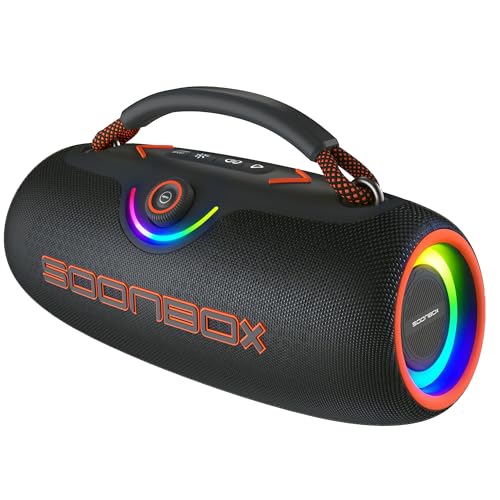 SOONBOX Bluetooth Speaker, 80W Portable Bluetooth Wireless Speaker - IPX6