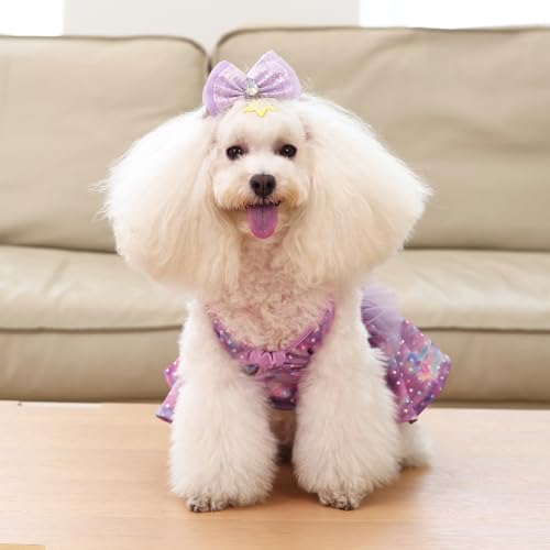 Image of CuteBone One Piece Dog Bikini Swimsuit Dress - Puppy Bathing Suit Costume for Small Dogs - Comfortable & Stylish Pet Clothes for Summer Pool, Beach & Play LTDB07XXS