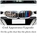 Goodream Tricolored Grille Insert Trims Compatible with BMW 2024-2026 5 Series Sedan 520i 525i 530i 540i 520d i5 G60 G68 Accessories for 7-Beams Front Standard Kidney Grill