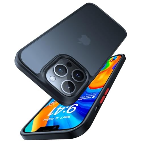 TORRAS Shockproof Compatible for iPhone 13 Pro Max Case, [Military Grade Drop Protection] [Sleek Premium Touch] Translucent Matte Phone Case for iPhone 13 Pro Max Case, Guardian Series, Fros