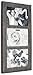 Malden International Designs Distressed Wood Collage Picture Frame, 3 Option, 3-4x6, Rough Gray 3-OP. 4X6 Ridge Linear