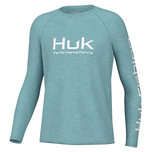 Image of HUK Kids Pursuit Pattern Long Sleeve Shirt, Fishing Shirt for Kids