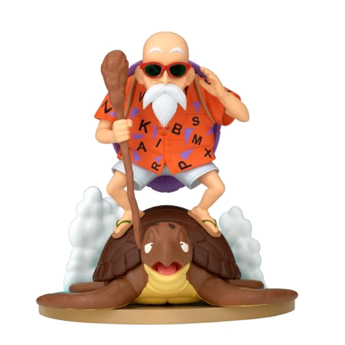 Banpresto - Figura Coleccionable Dragon Ball History Box Kame Sennin con Urigame 7" Estatua Anime de PVC Coleccionable Master Roshi Dragon Ball Figura de colección para Fans y coleccionistas