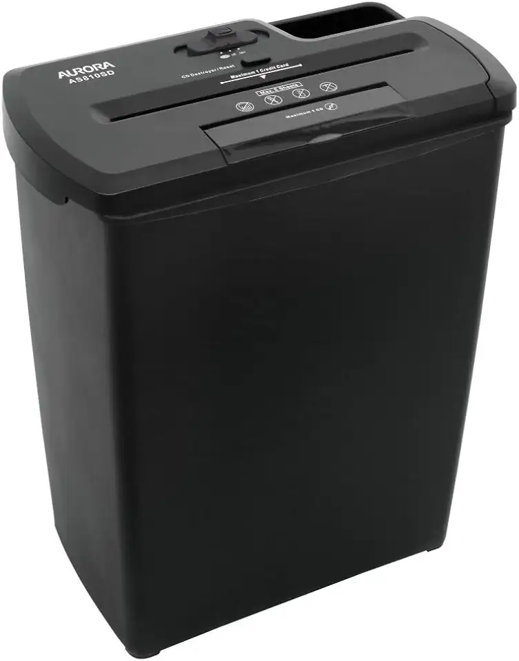 FRAGMENTADORA DE PAPEL AURORA TIRAS 8 FOLHAS + CARTÃO+CD/DVD 127V