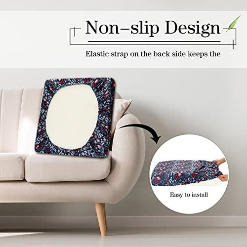 image for Newwiee 8Pcs Patio Cushion Covers Stretch Outdoor Cushion Cover Replac