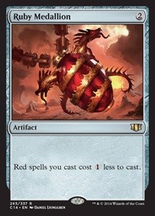 Magic The Gathering - Ruby Medallion (Artifact, 265/337) - Commander 2014 Card