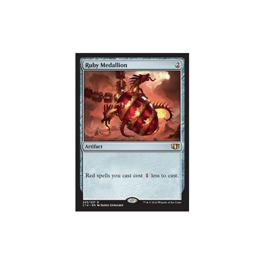 Magic The Gathering - Ruby Medallion (Artifact, 265/337) - Commander 2014 Card