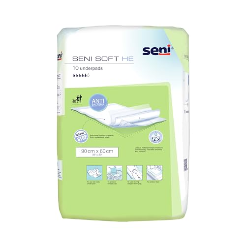 Image of Seni Soft He Underpads 90X60 cm-10 Pieces (Pack of 2)