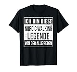 Lustige Sprüche Geschenk für Nordic-Walking Legende von der alle reden. Nordic-Walking Zubehör Geschenk für Sport-Kollegen Nordic-Walking und das Stöcke-Geher Fitnesstraining. Tolle Freizeit-Hobby Geschenkidee Mitbringsel für jede Geburtstags-Einladung.