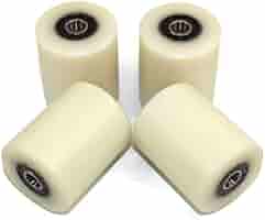 4 Rotelle In Nylon 40x50x10 Mm - Scorrevolezza Perfetta Per Porte Scorrevoli E Meccanismi - Foto 2