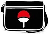  Shirtstreet24, Familie Uchiha, Retro Messenger Bag Kuriertasche Umhängetasche, Größe: onesize,Schwarz