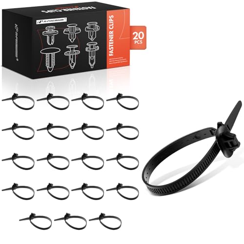 A-Premium Nylon Cable Strap Retainer Clips Rivet Fasteners - 20Pcs Compatible with Toyota Camry...