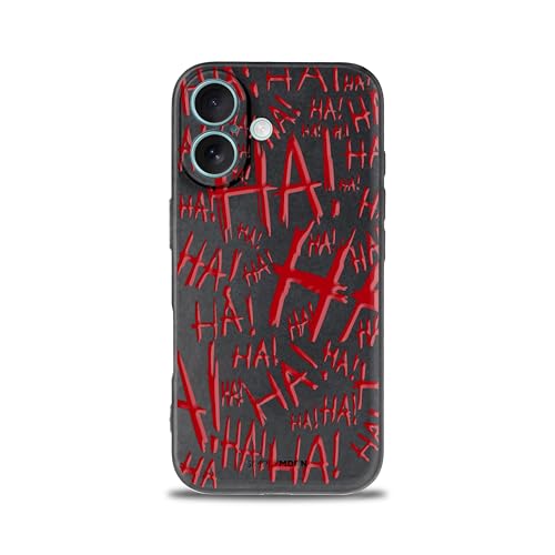 SIMPLYMDRN Slim for iPhone 17 Case - Joker Haha Design - Cool Case for Men - Superhero Villain Designer Cover - Slim and Flexible (Jok5ster Red)