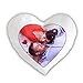 Produktbild PixiPrints Personalisiertes Fotokissen mit Bild und Text * selbst gestalten mit eigenem Foto * hochwertig Bedruckt, Kissenbezug:Premium Kissenbezug Herz, Kissenfüllung:Premium Kissenfüllung Herz