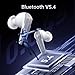 Machenike TH60 Gaming Wireless Earbuds, Ultra-Low Latency, Active Noise Cancelling Mic, Dual Mode 2.4Ghz & Bluetooth, 36-Hour Battery Life, IPX5 Waterproof, Hi-Fi Sound, VR, Switch, Pc, Phone