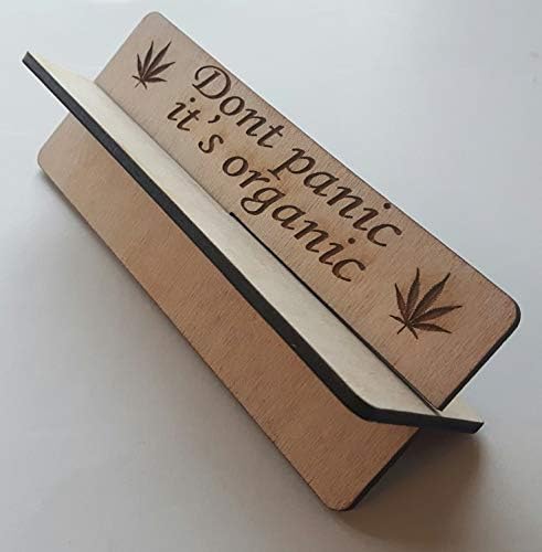 Don't Panic its Organic' Rolling up Stand Table for Tobacco Joints Pot Weed