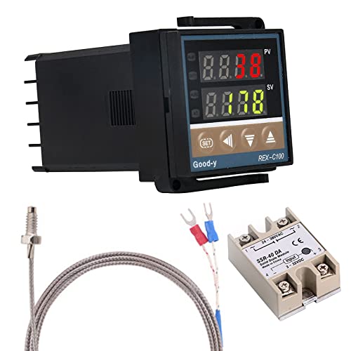 WANGCL - WANGCL Contrôleur numérique PID Thermostat intelligent avec relais SSR 40A Thermocouple de type K pour l'énergie électrique Industrie chimique Réservoirs de stockage Fours - 0-1300 ℃