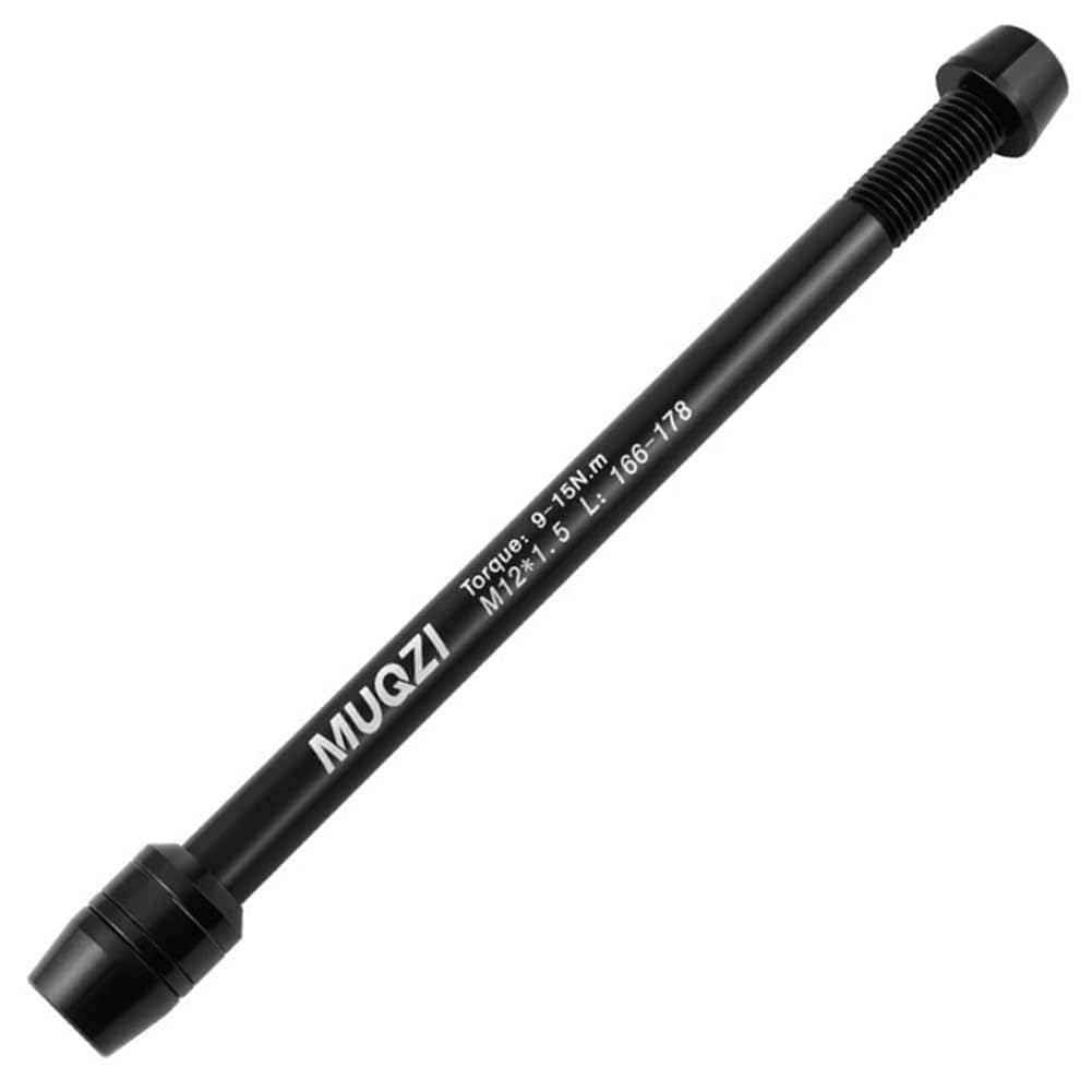Wapasezyar Bicycle Roller Trainer Thru Axle M12 x 1.0 Thread Pitch for Indoor Road Bike Mountain Bike (166-178 mm)