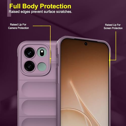 Image of Zapcase Back Case Cover for OnePlus Nord CE 6 | Compatible for OnePlus Nord CE 6 Back Cover | Liquid Silicon Magic Case with Camera Protection | Lavender