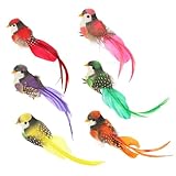 Pequeños pájaros artificiales: perfectos para cualquier jardín en miniatura, que construirán un mundo de hadas para ti cuando los coloques en tu escena.