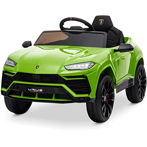 Kidzone Ride On Car 12V Lamborghini Urus Kids Electric Vehicle Toy w/Parent Remote Control, Horn, Radio, Port, AUX, Spring Suspension, Opening Door, L