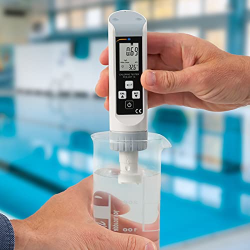 PCE Instruments PCE-CHT 10 Water Analysis Meter for Chlorine Testing, Measures 0–10 mg/L with 0.01 mg/L Resolution, ±2% Accuracy, ATC, IP67 housing, Manual Calibration