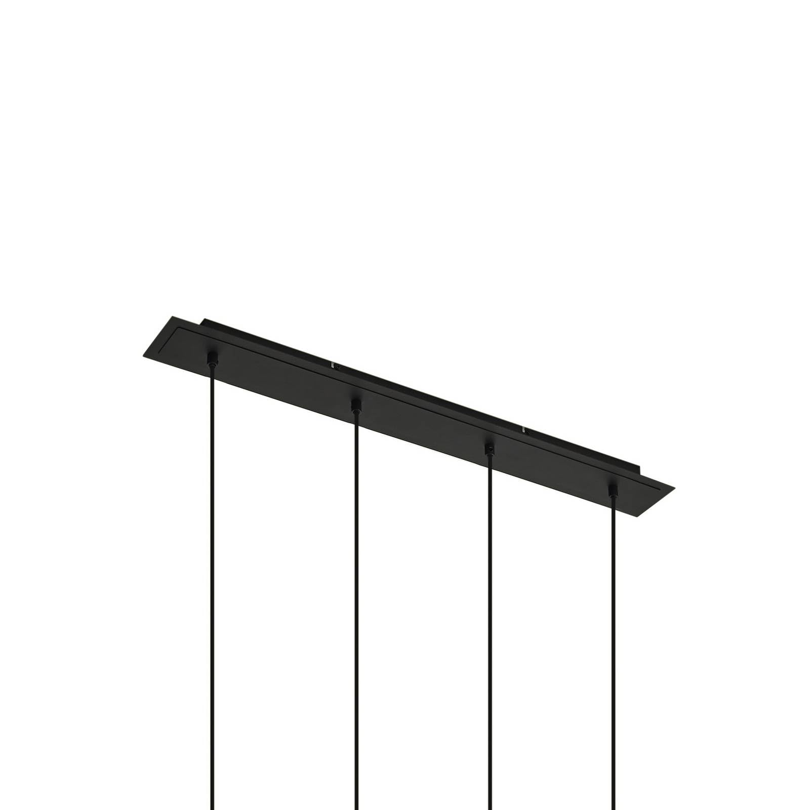 Lindby Esstisch Pendelleuchte, Hängeleuchte Metall schwarz Hängelampe 4x GU10 max. 35W ohne Leuchtmittel Esszimmer Küche Wohnzimmer