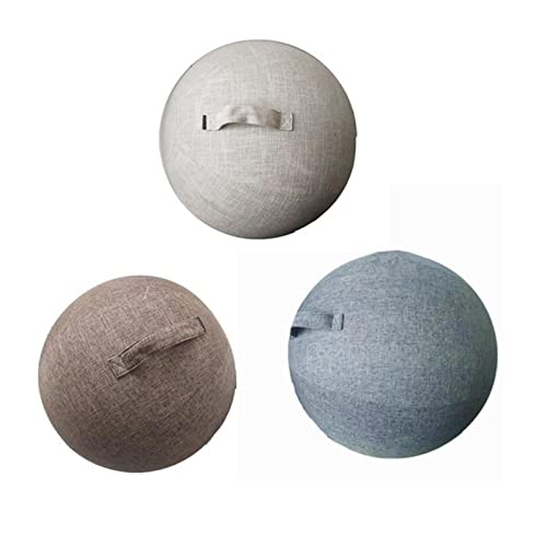 Funda de pelota de ejercicio de 55cm textil para protección y asiento diario 5
