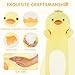 22” Long Duck Plush Body Pillow, Cute Duck Stuffed Animals, Soft Squishy Cuddly Pillow Plushies Toy Gifts for Kids Boys Girls, Birthdays, Halloween, Christmas