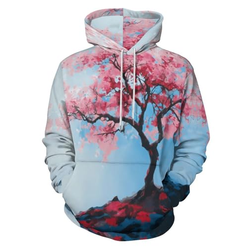 Sweat-shirt paysage fantastique aquarelle 3D pull col rond imprimé pour homme et femme