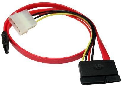 rhinocables® SATA Serial ATA S-ATA Dual Combo Combined Power with Data Together on one Cable