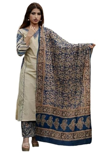 Image of ANNI Designer Women's Rayon Viscose Straight Kurta Set with Palazzo and Dupatta | Stylish Long Kurti Dress for Festive, Party, and Ethnic Wear