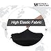 HYPER VENTURE 3 Pieces Suitcase Cover Set - Fashion Luggage Protector Fits 18-30 Inch Luggage (Black-3pcs, S/M/L)