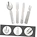 BESPORTBLE Travel Camping Cutlery Set 4pc Portable Outdoor Picnic Durable Easy to Clean