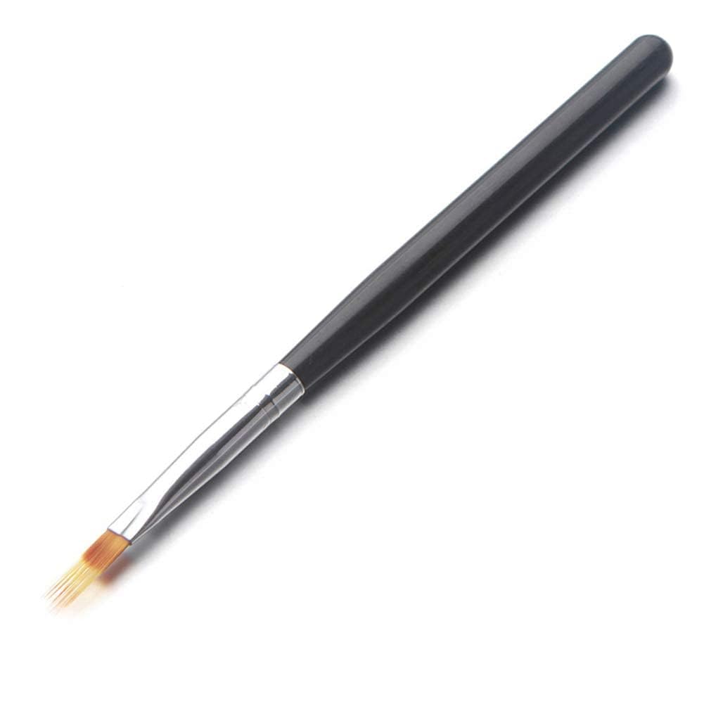 COLOR SPLASH | Black Nail Ombre Brush Gradient Painting Pens Brushes With Wood Handle UV Gel Nail Art builder Brushes Kit-image-45