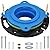MENNTY Toilet Flange Repair Kit- Include Flange & Elastic Wax Ring Gasket with Brass Bolts and Hardware, Universal Rubber Toilet Wax Ring Replacement Kit, Better Than Wax Toilet Seal