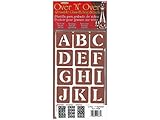 Armour Products Etch Over N Over Stencil with 1.5-Inch Letters, 3 Sheets