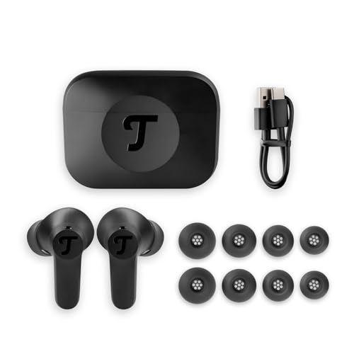 Teufel AIRY TWS 2 - Kabellos In-Ear Bluetooth Kopfhörer True-Wireless mit Active Noise Cancelling, IPX4 Wasserfest, 6 eingebauten Mikrofonen, Lange Akkulaufzeit (42 h), Touch Control - Night Black 6