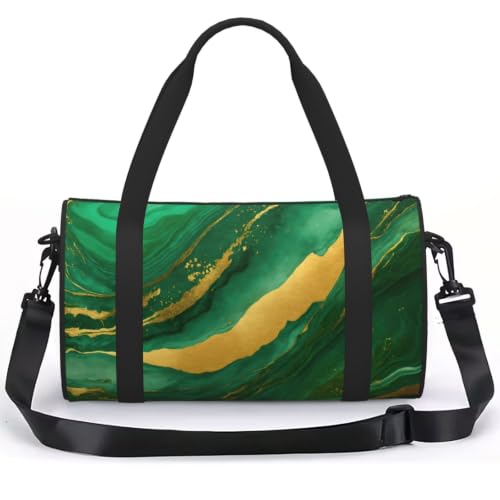 Sac à dos de sport léger noir et doré à imprimé géométrique pour entraînement et fitness