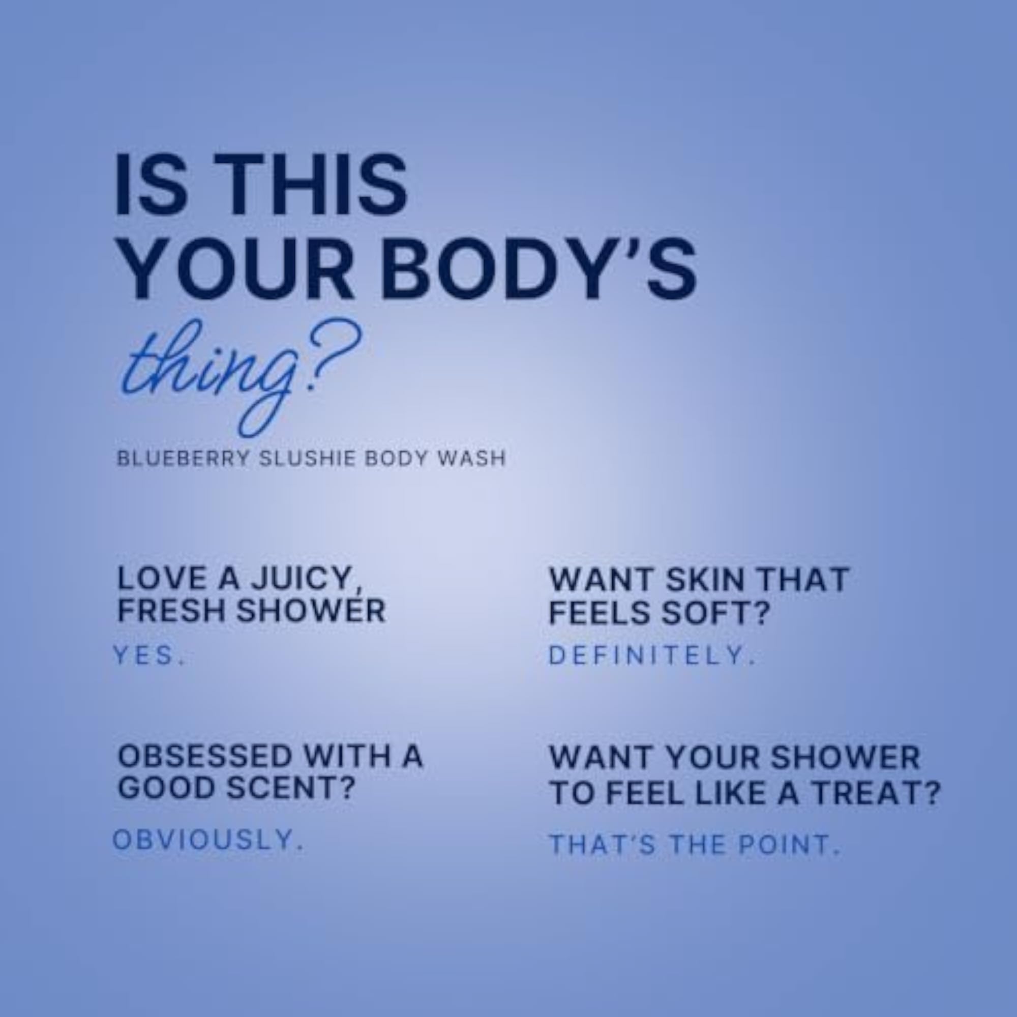 Blueberry Slushie Body Wash with Charcoal Beads, 300ml