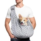 Adiwo Sac de Transport pour Chien Chat,Sac de Transport Bandoulière Réglable pour...