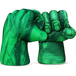 Guantes de Boxeo Gigantes de Hulk | Superhéroes | Juguetes para niños | Puño de Espuma con Correas | Cosplay | Juegos | Halloween | Disfraz | OriginalCup®