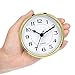 Hicarer 3-1/2 Inch (90 mm) Quartz Clock Fit-Up/Insert with Arabic Numeral, Quartz Movement (Gold Rim)