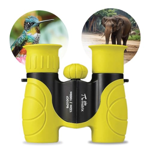 Image of Pie Matrix Junior Explorer Binoculars for Adults & Kids,8x21 Magnification, Bak4 Prism, FMC Coated, Lightweight, Shockproof & Rainproof, Ideal for Bird Watching, Camping, Hiking & Wildlife