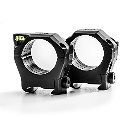 Zeiss Precision Ultralight 1913 Mil-Spec Rifle Scope Mounting Rings With Anti-Cant Bubble Level, 34Mm, Low, Black #TOP1