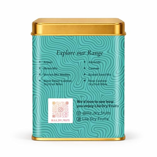 Image of LILA DRY FRUITS Dry Fruit Bites Dates Barfi 200 g (10 Pieces) Classic Crunchy Flavour | Nuts, Honey, Desi Ghee & Rice Crisps | Healthy Sweet Snack Mithai Premium Festive Gift Perfect for Gifting