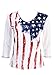 Jess N Jane "Old Glory" Dressy Ladies Rhinestone Cotton T Shirt White