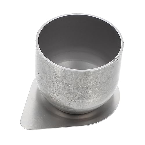 CIMAXIC Laboratory Iron Crucible Crucible Cup Lid Heat Resistant Casting Crucible